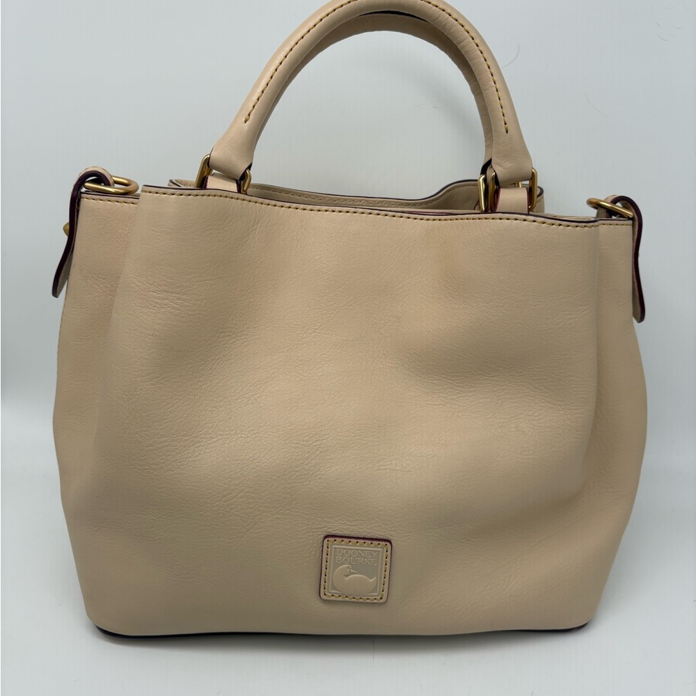 Dooney & Bourke Florentine Leather Brenna Bag in Light Taupe